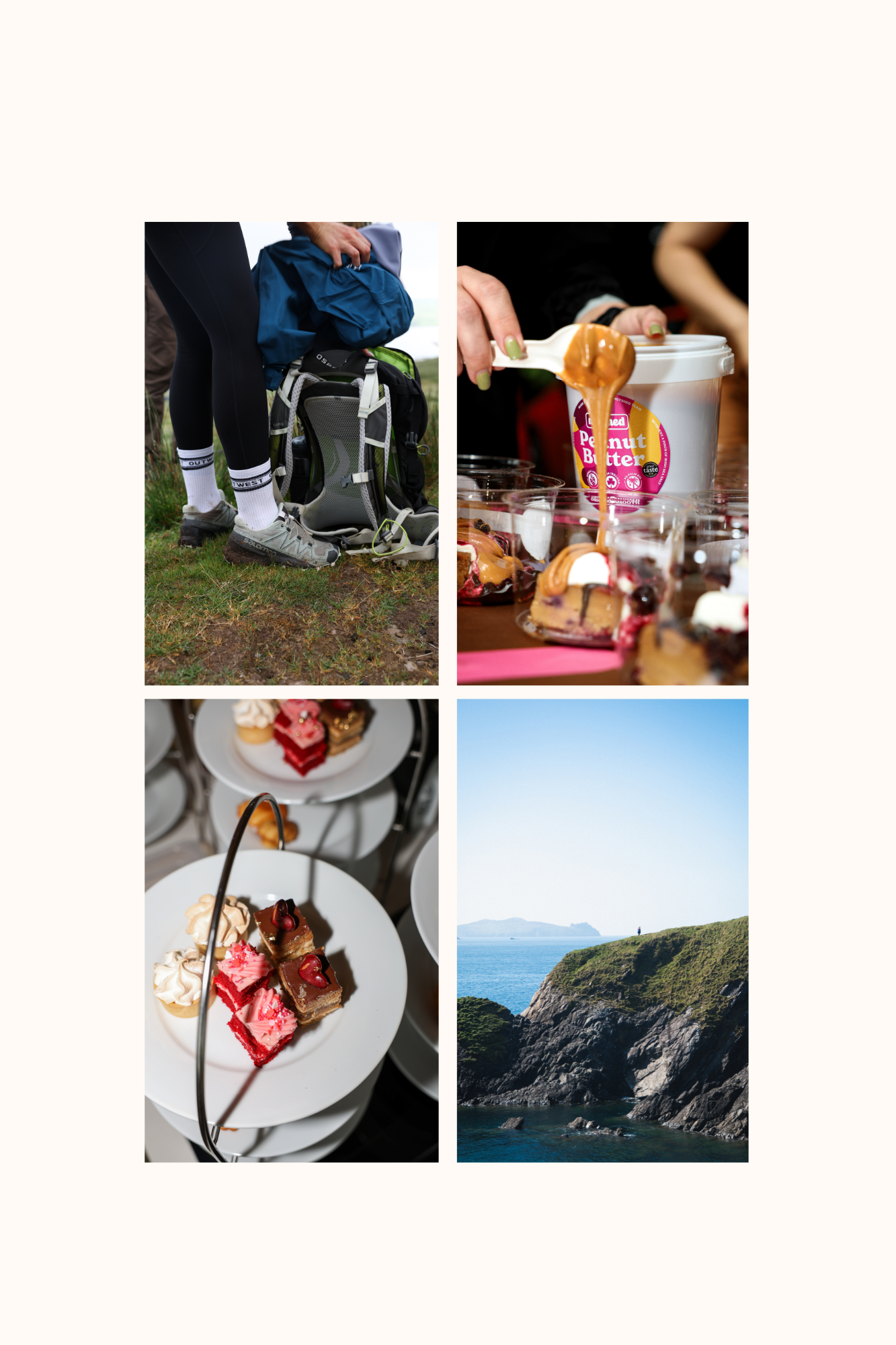 Outwest Hiking Image, The Nutshed Peanut Butter, Afternoon Tea, View of the Blasket Islands on a Summers Day.